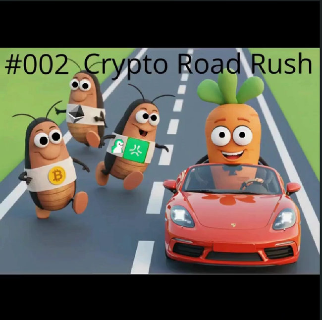 Carrot Hero NFT #002 Crypto Road Rush: A fast-paced ride through the highs and lows of the crypto world