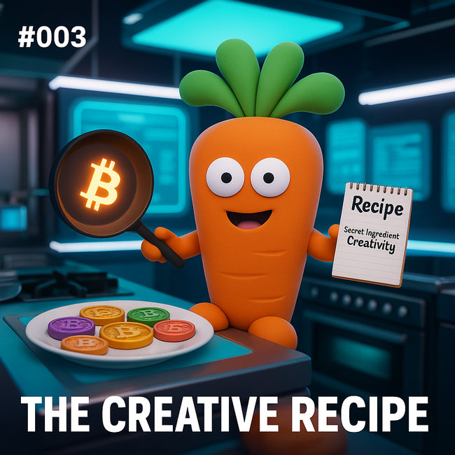 Carrot Hero NFT #003 The Creative Recipe: An ode to imagination and the secret ingredient of creativity