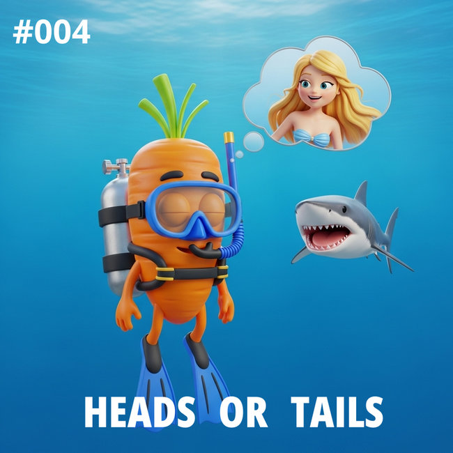 Carrot Hero NFT #004 Heads or Tails: A deep dive into the digital ocean and grand web3 adventures